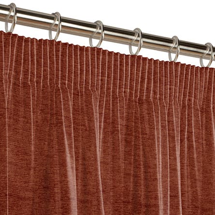 Pencil heading curtain