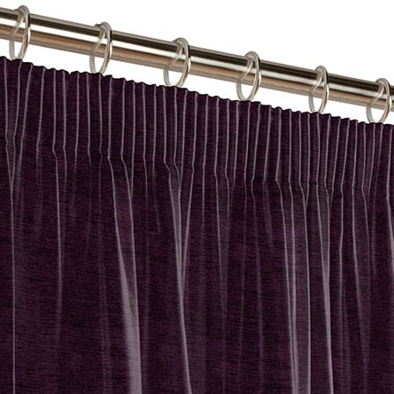 Pencil heading curtain