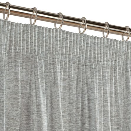 Pencil heading curtain