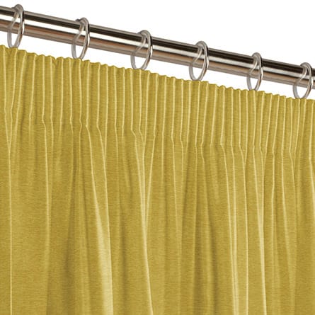 Pencil heading curtain