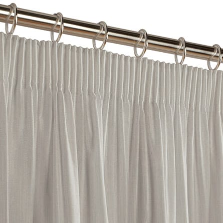 Pencil heading curtain