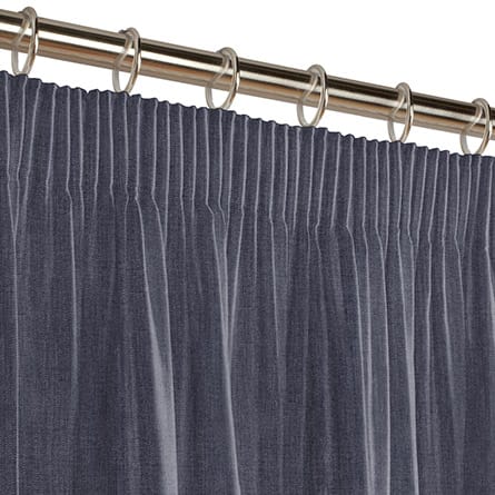 Pencil heading curtain