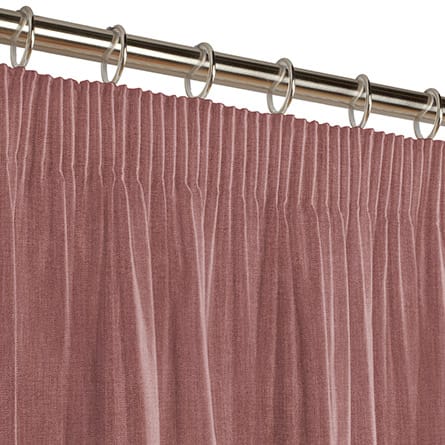 Pencil heading curtain