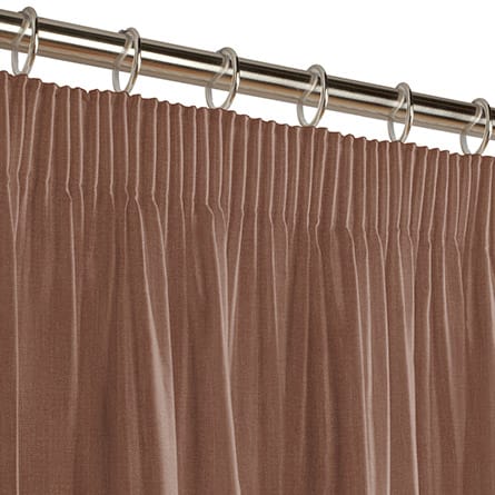 Pencil heading curtain