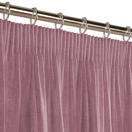 Pencil heading curtain