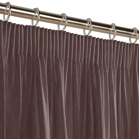 Pencil heading curtain