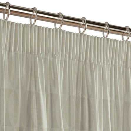 Pencil heading curtain
