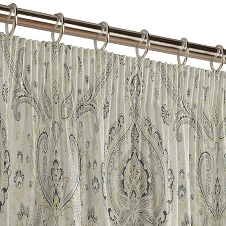 Pencil heading curtain