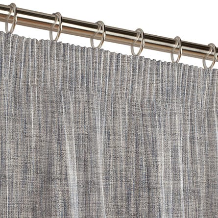 Pencil heading curtain