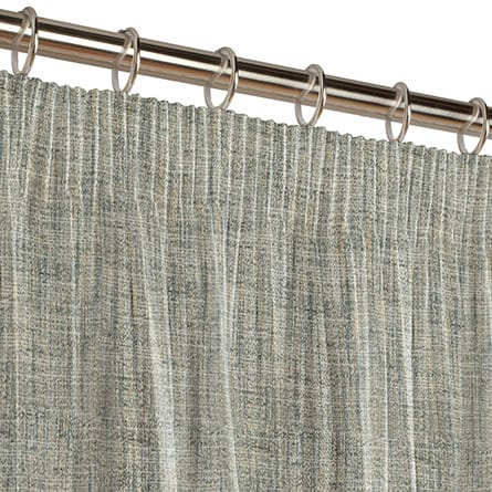 Pencil heading curtain