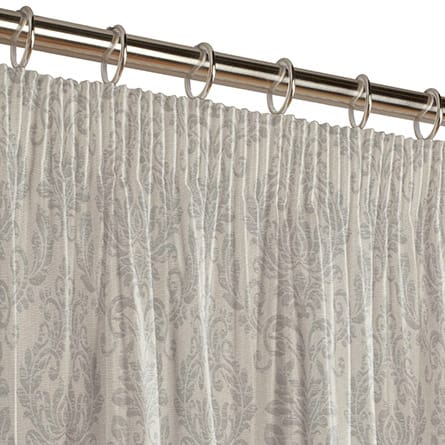 Pencil heading curtain