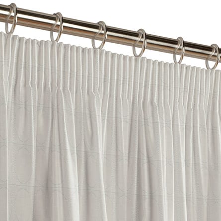 Pencil heading curtain