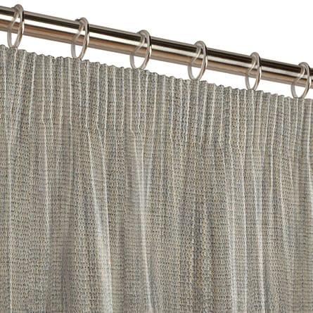 Pencil heading curtain