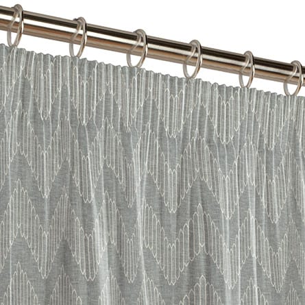 Pencil heading curtain