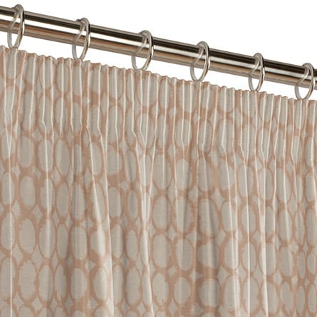 Pencil heading curtain