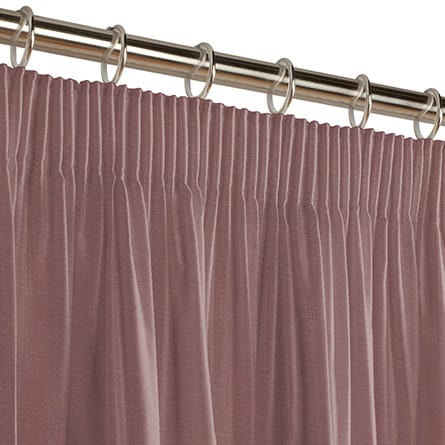 Pencil heading curtain