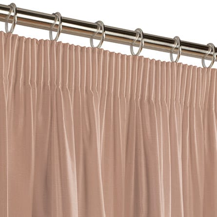 Pencil heading curtain