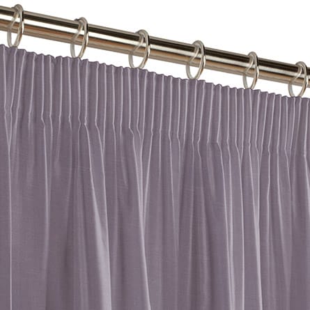 Pencil heading curtain