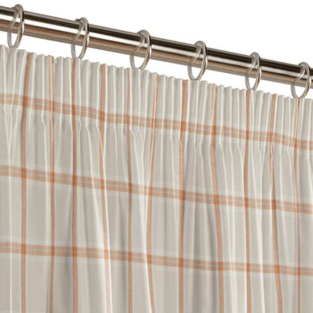 Pencil heading curtain