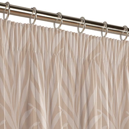 Pencil heading curtain