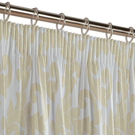 Pencil heading curtain