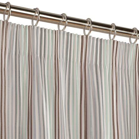 Pencil heading curtain