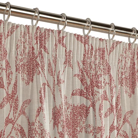 Pencil heading curtain