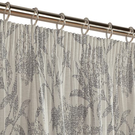 Pencil heading curtain