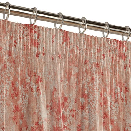 Pencil heading curtain