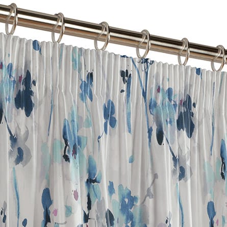 Pencil heading curtain