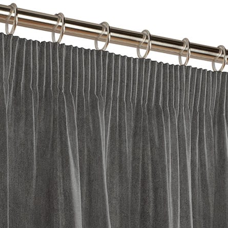 Pencil heading curtain