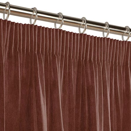 Pencil heading curtain