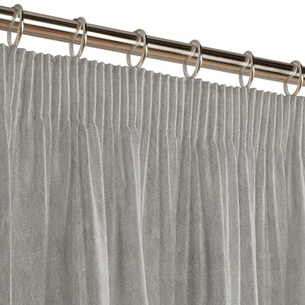 Pencil heading curtain