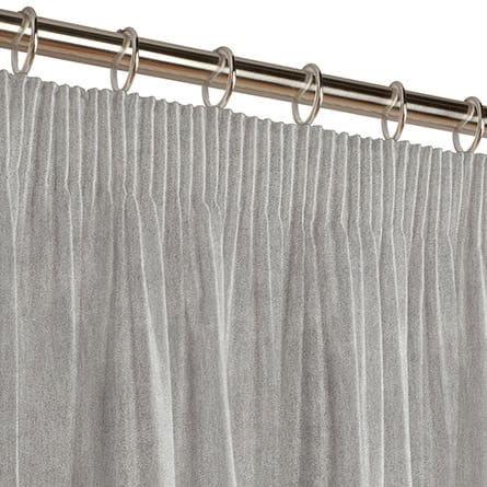 Pencil heading curtain