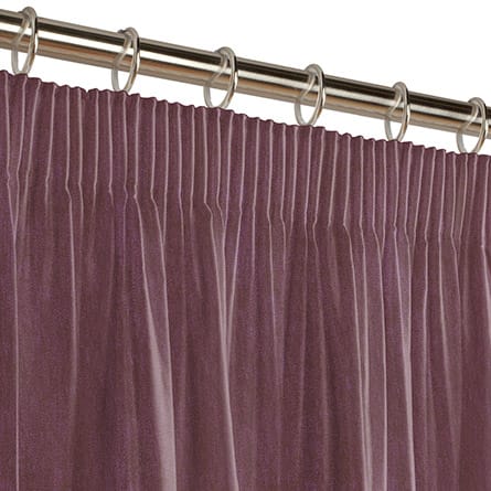 Pencil heading curtain