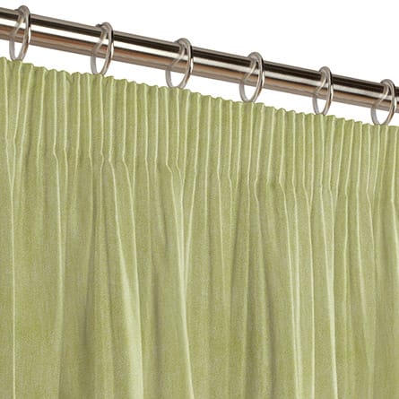 Pencil heading curtain