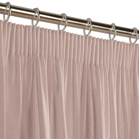 Pencil heading curtain