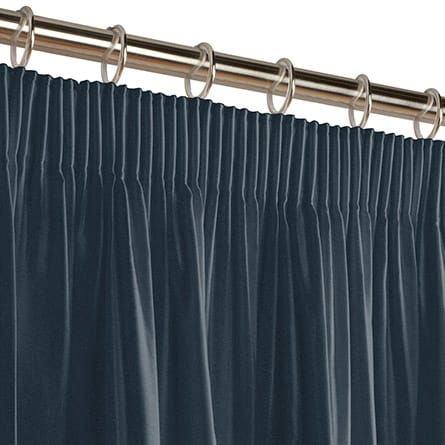 Pencil heading curtain