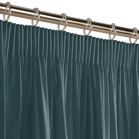 Pencil heading curtain
