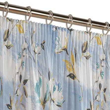 Pencil heading curtain