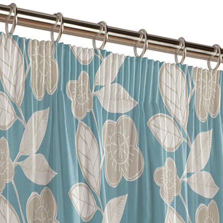 Pencil heading curtain