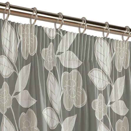 Pencil heading curtain