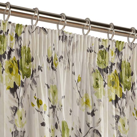 Pencil heading curtain