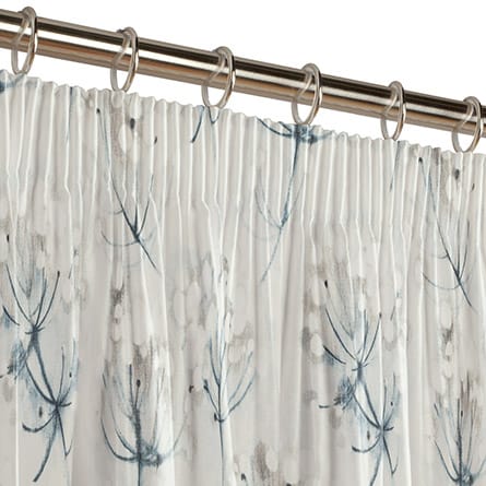 Pencil heading curtain