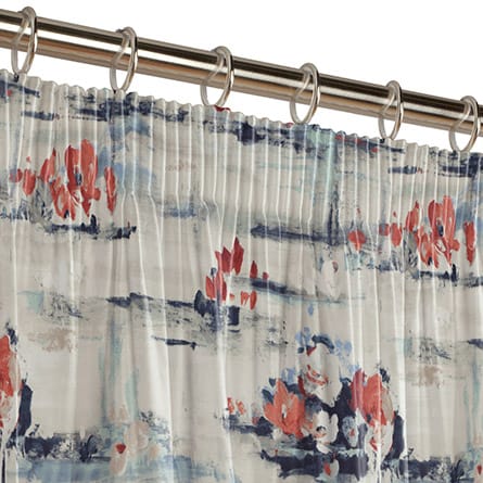 Pencil heading curtain