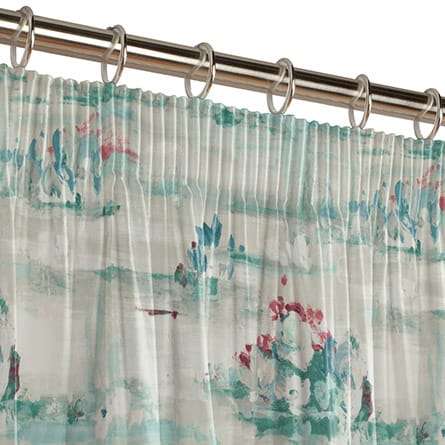 Pencil heading curtain