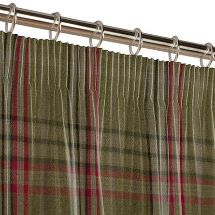 Pencil heading curtain