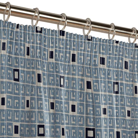 Pencil heading curtain