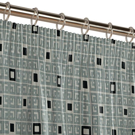 Pencil heading curtain