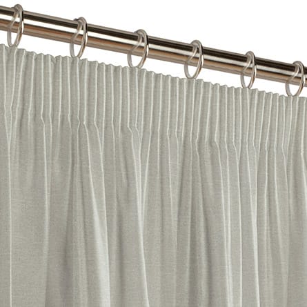 Pencil heading curtain